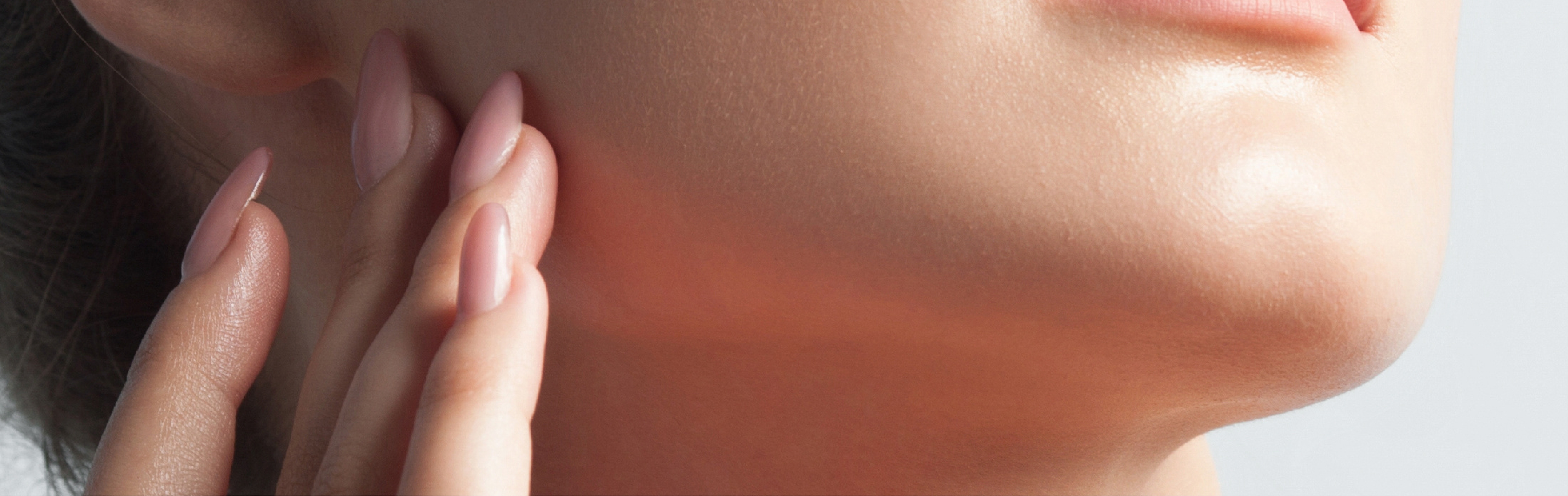 Southern Face and Body lady facing the camera close up of her face with smooth skin