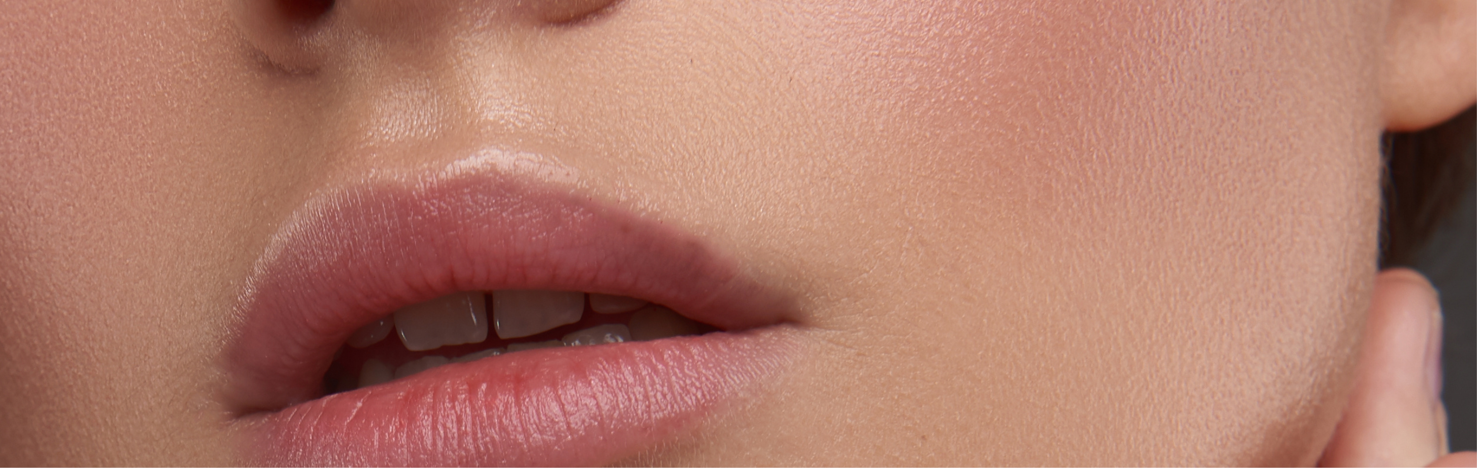 Southern Face and Body lady facing the camera close up of her face with smooth skin