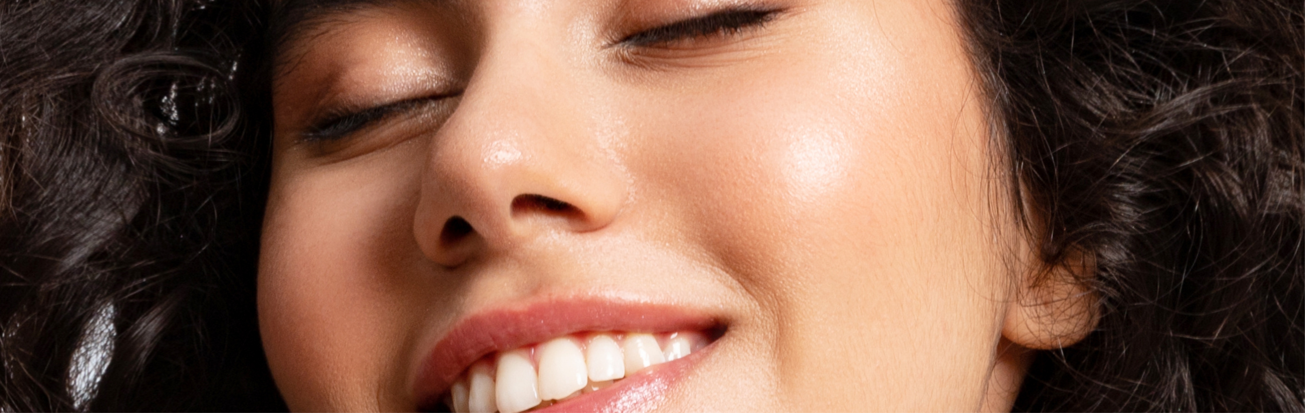 Southern Face and Body lady facing the camera close up of her face with smooth skin
