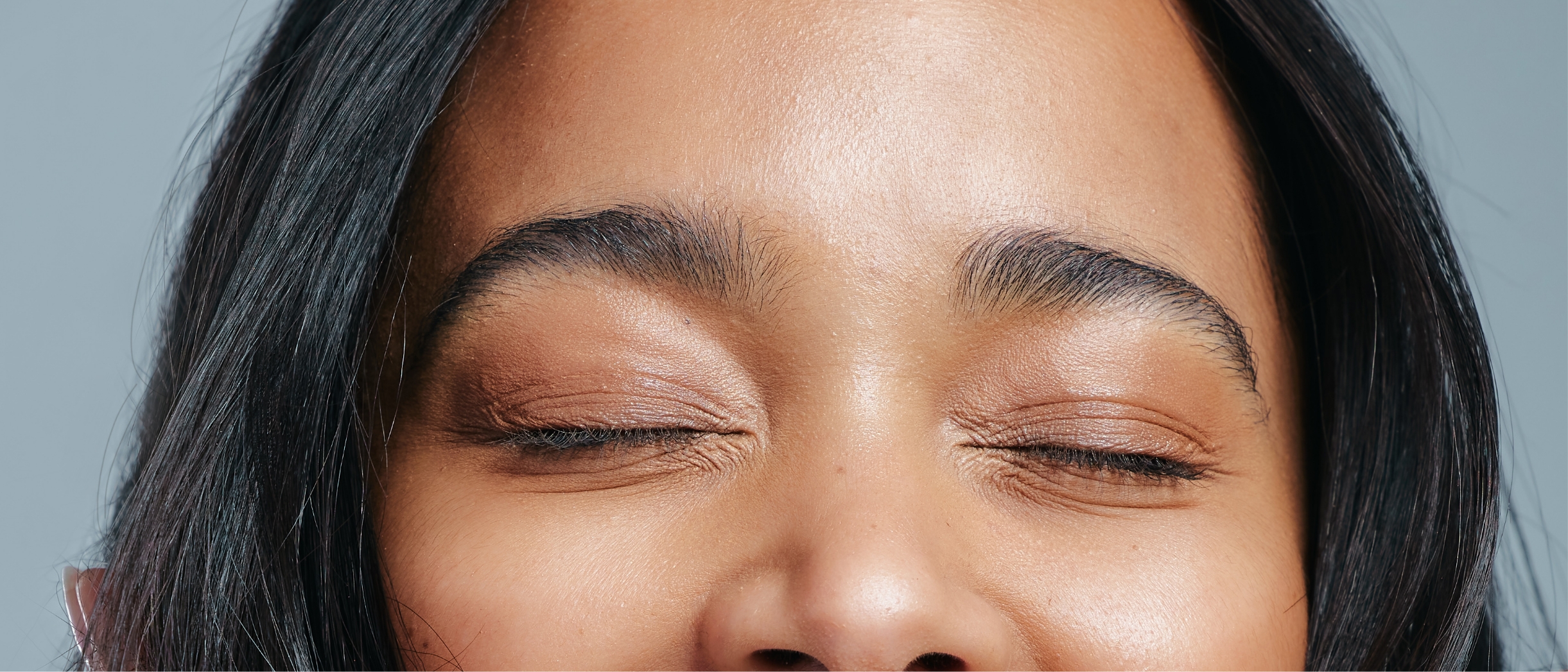 Southern Face and Body lady facing the camera close up of her face with smooth skin