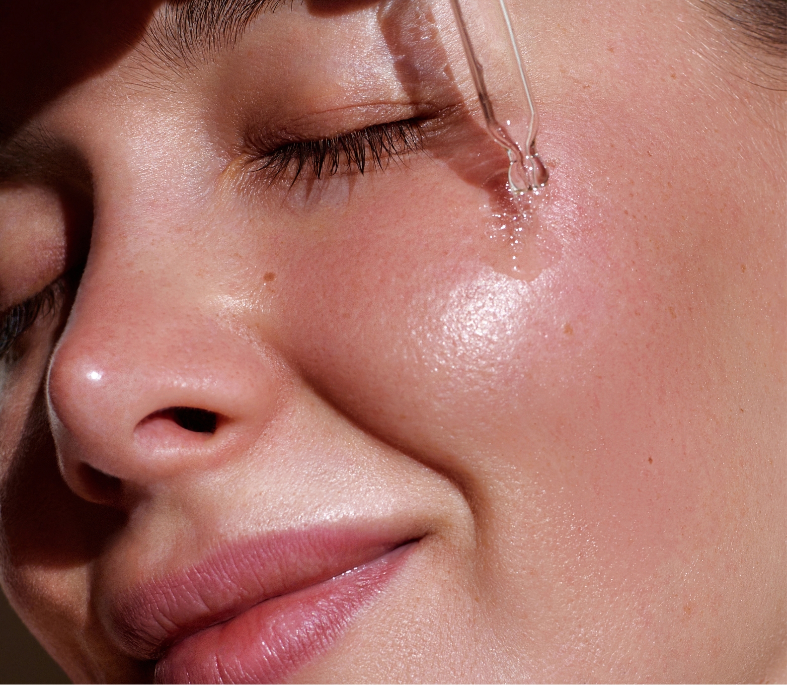 Southern Face and Body lady facing the camera close up of her face with smooth skin getting treatment