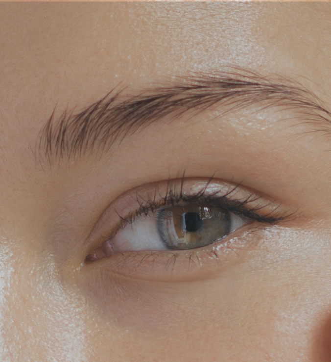 Southern Face and Body lady facing the camera close up of her eye