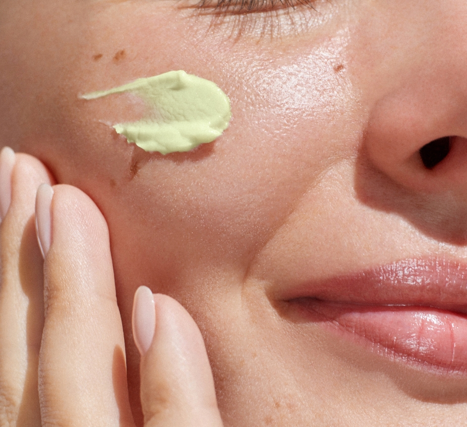 Southern Face and Body Lady with Skin Cream